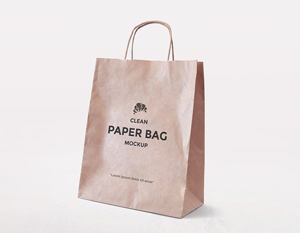Simple Paper Bag Mockup Download Template Mockup Terbaru - Simple Paper Bag Mockup