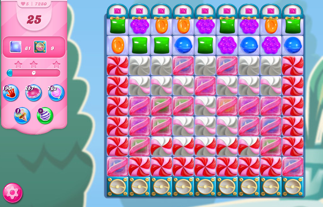 Candy Crush Saga level 7280 Candy Crush Saga level 7280