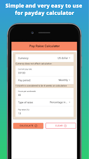 Simple and very easy to use  for payday calculator