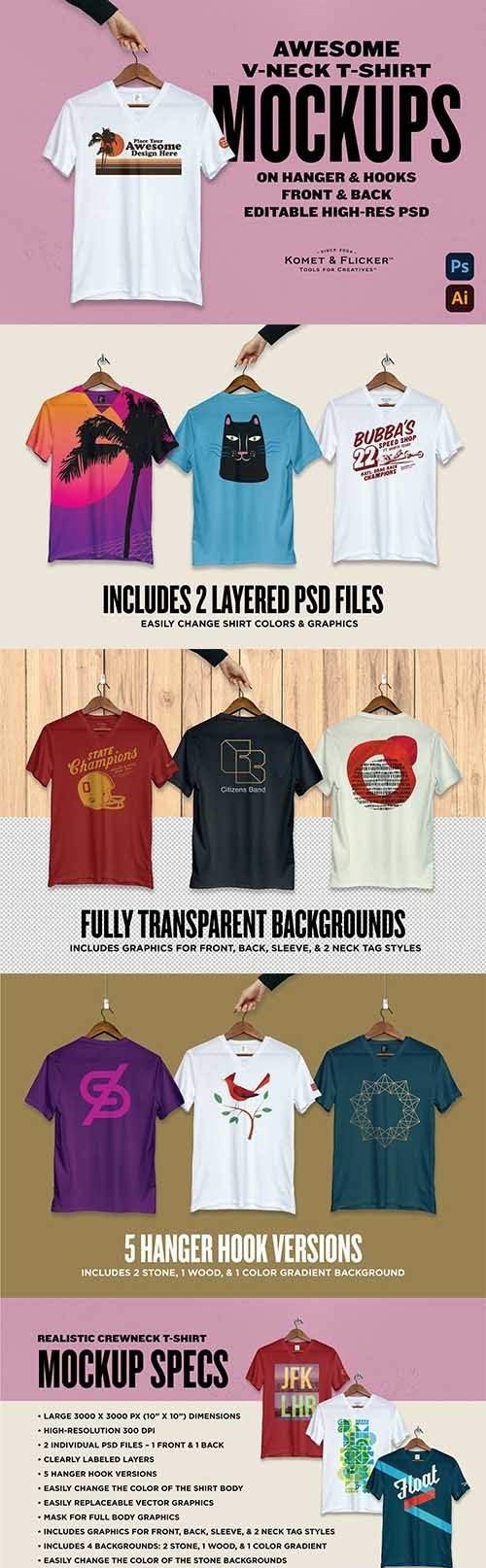 Download Mock Up Kaos atau Baju PSD, Ai File Set Gratis