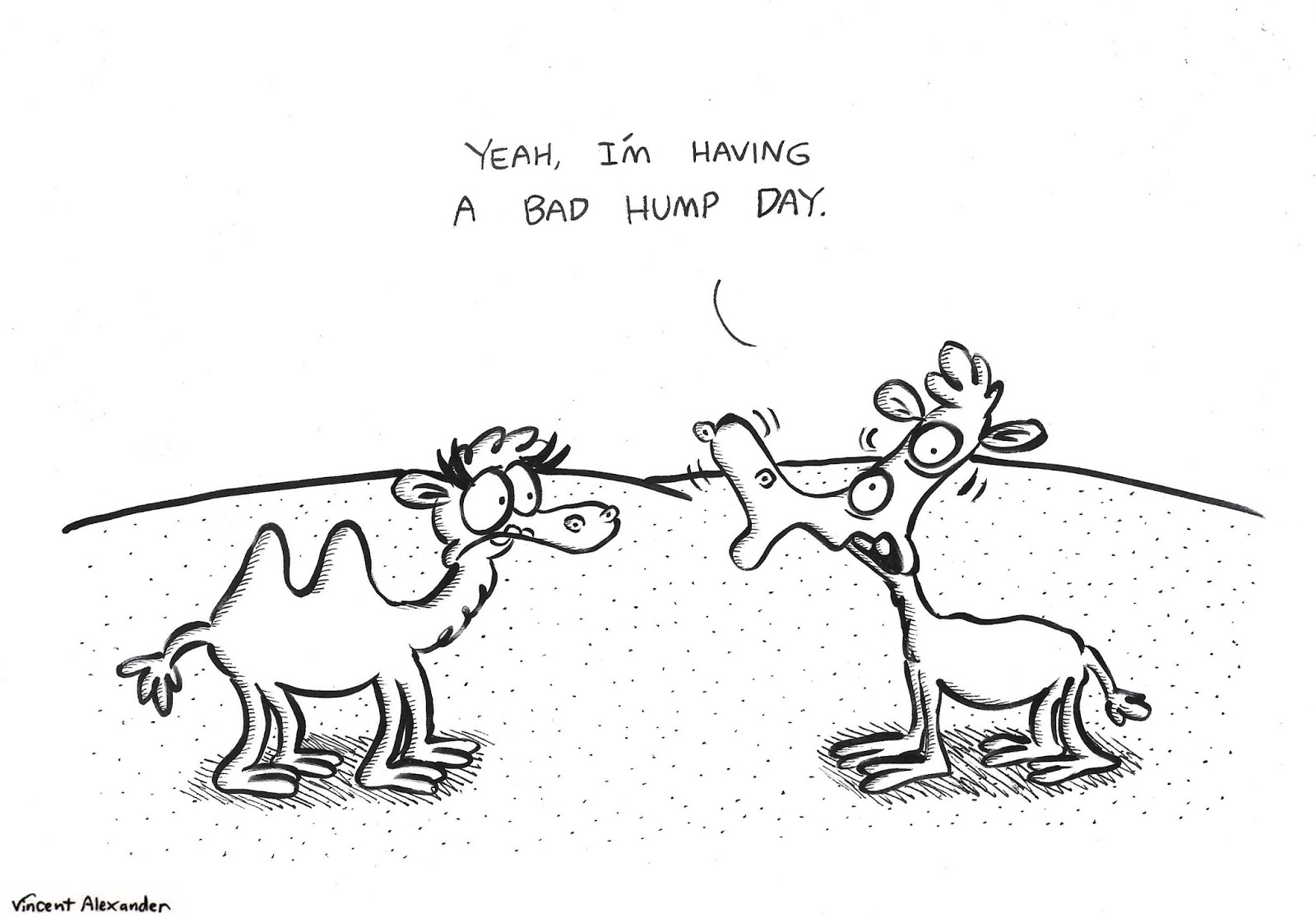 Vincent Alexander Cartoons Bad Hump Day.