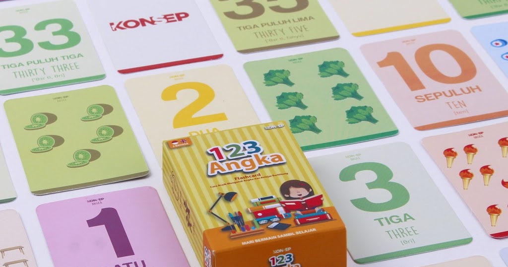 Flashcard Angka 123 - SEBUTIK EDUTOYS
