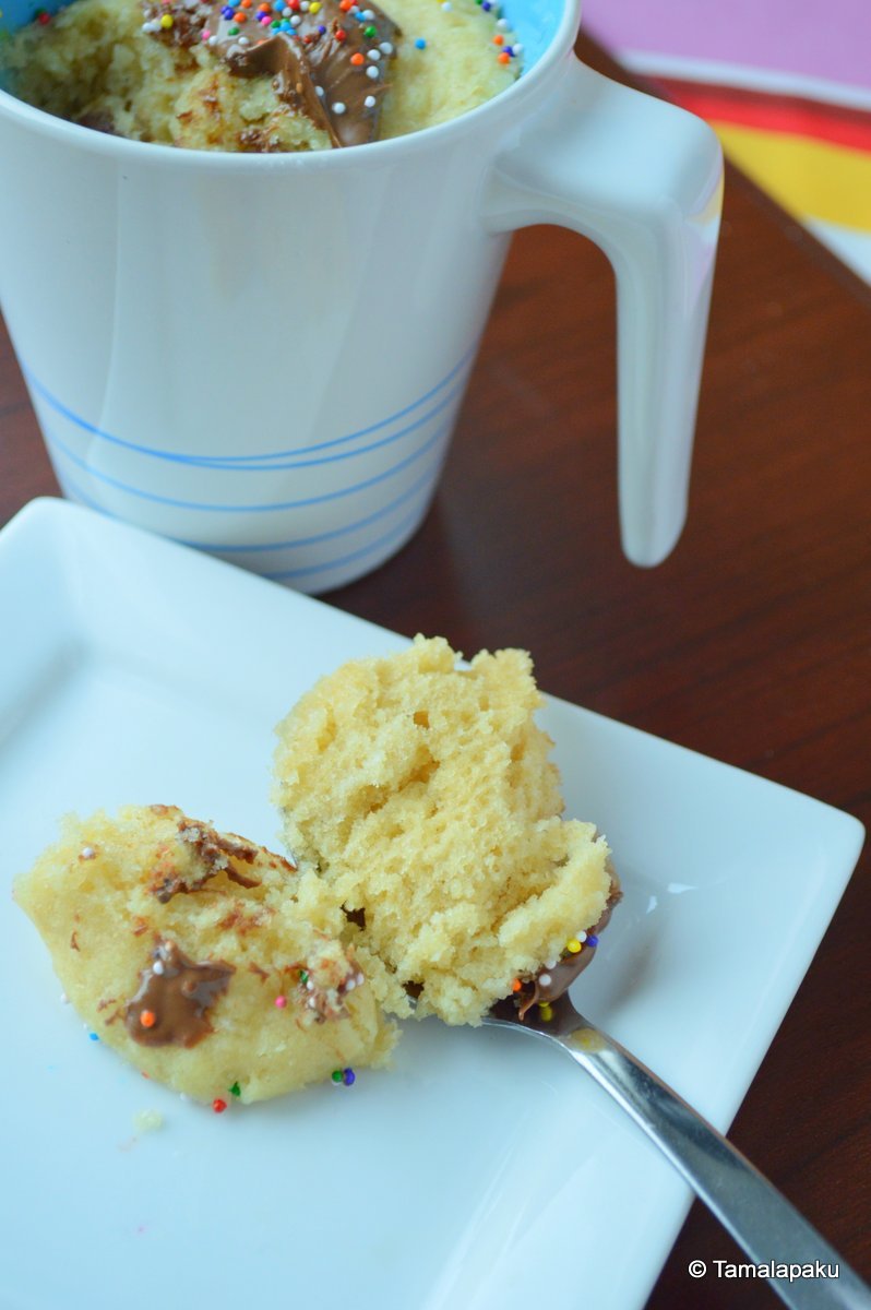 Vegan Coconut Milk Mug Cake Tamalapaku
