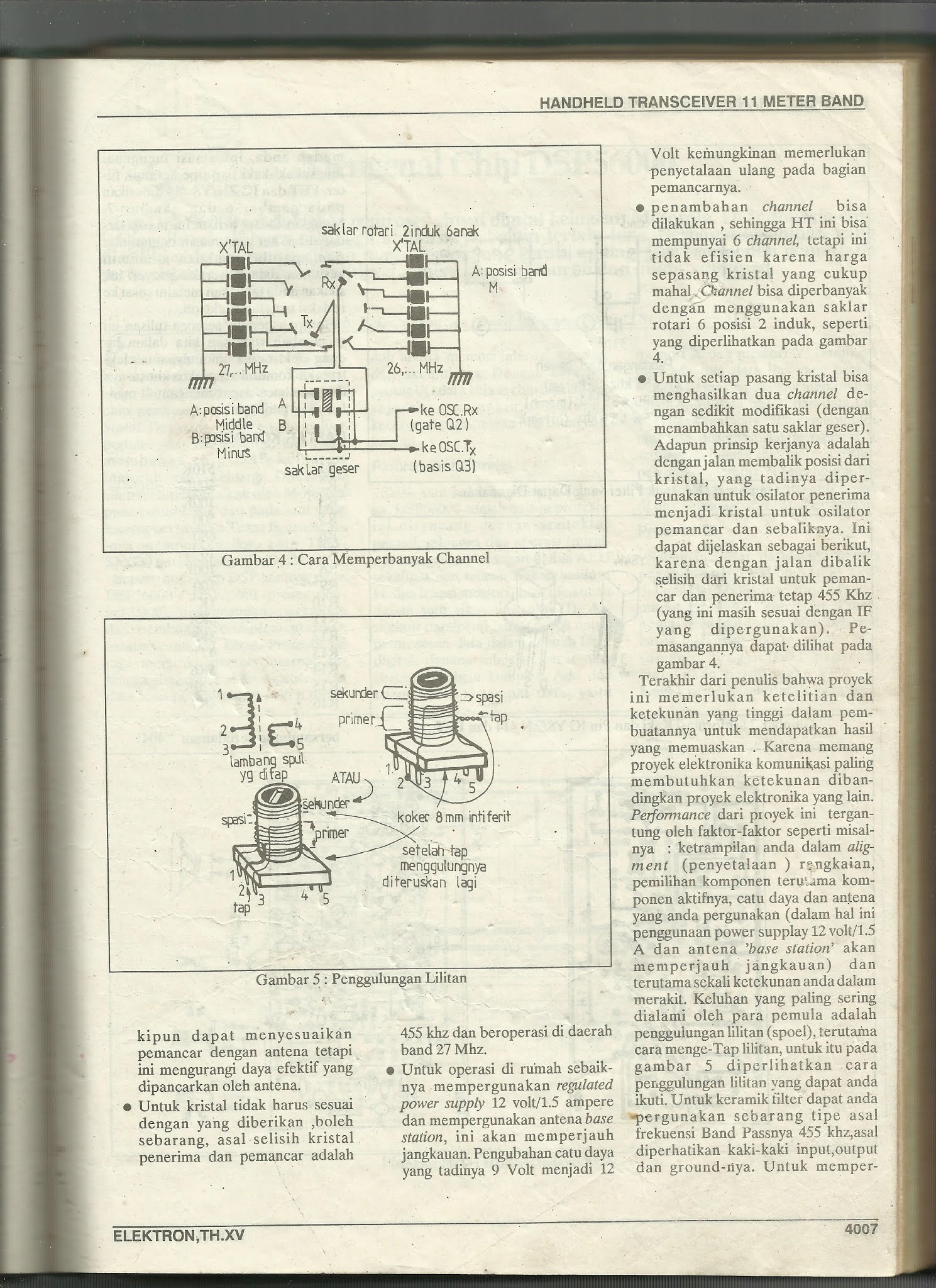 Hobbies MEKATRONIKA . . MERAKIT RADIO CB KRAP 11 METER BAND AM