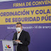 Gobierno de Morelia firma convenio de colaboración en seguridad pública con la federación y estado