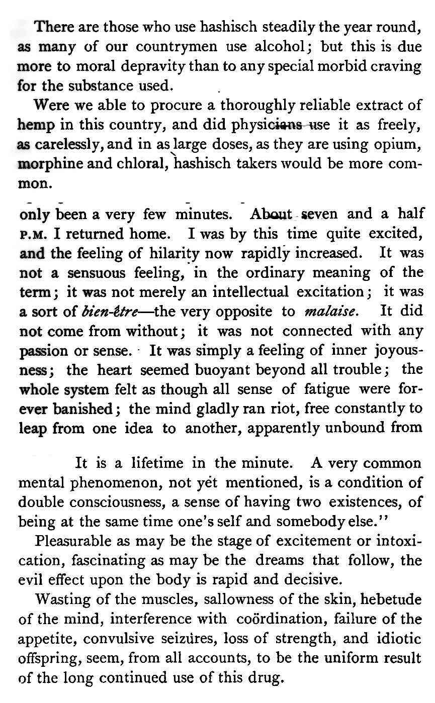 1881 hashish description an 1881 hashish experience description