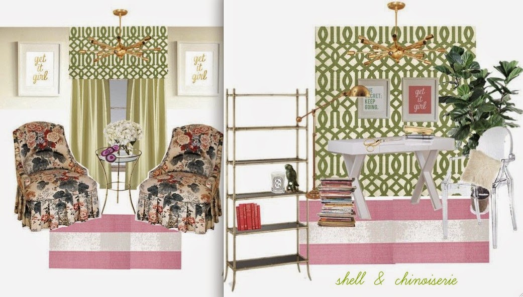shell and chinoiserie: Seaside style with an Eastern accent