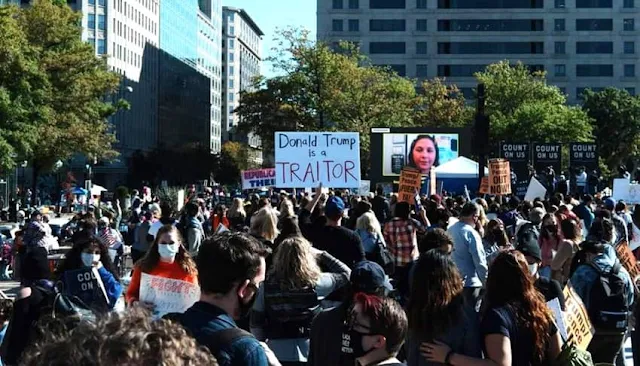 Protestas feministas con Trump en EEUU