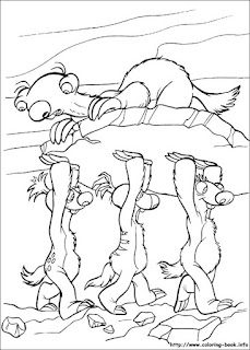 Coloring page of Ice age