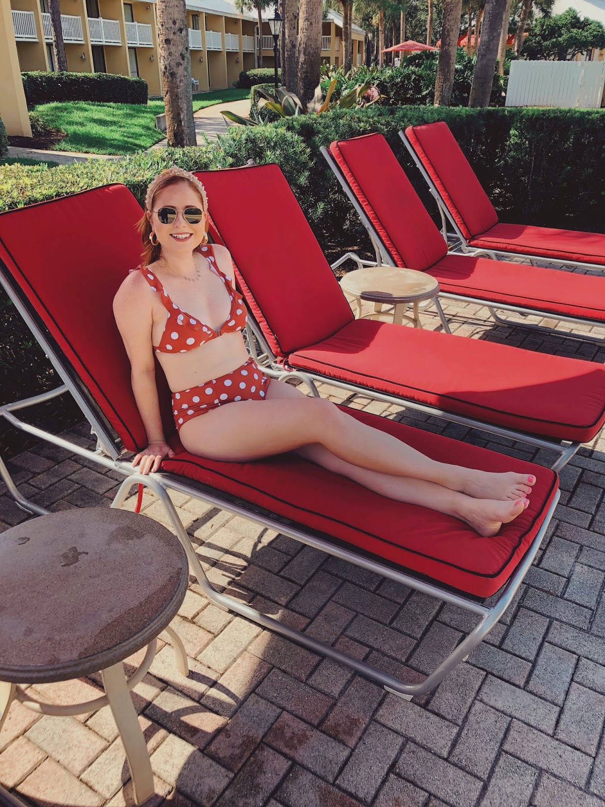 Xhilaration Women's Front Close Ruffle Shoulder Triangle Bikini Top - XhilarationTM Brown Polka Dot Xhilaration Women's High Waist Bikini Bottom - XhilarationTM Brown Polka Dot.