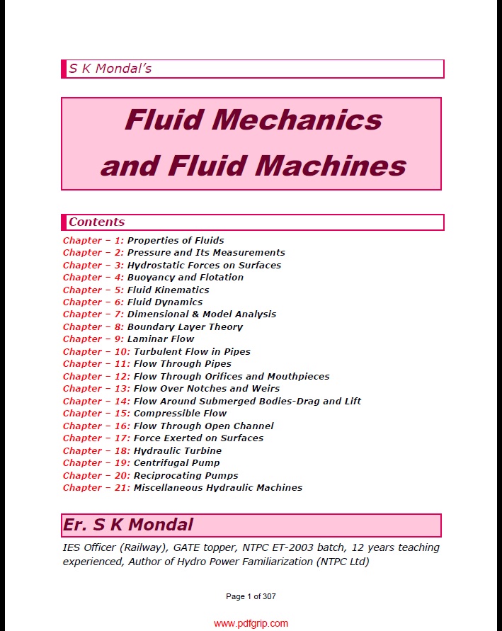 Fluid Mechanics & Machines
