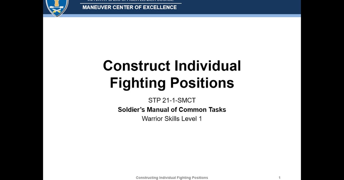Army PowerPoints Download Free Training Construct Individual