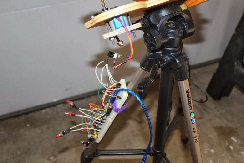 Andy's Astronomy First Arduino based stepper control for my barn door