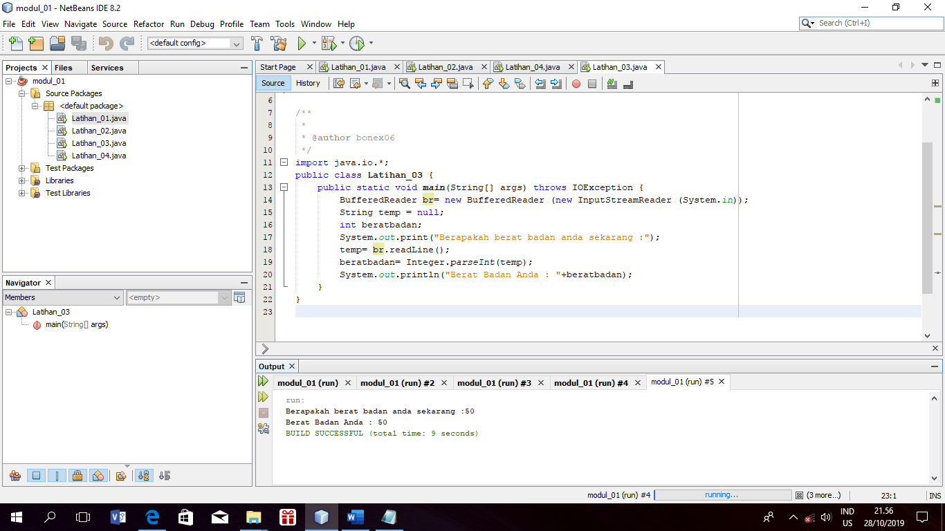 Laporan Praktikum Bahasa Pemrograman 1 Modul 1 