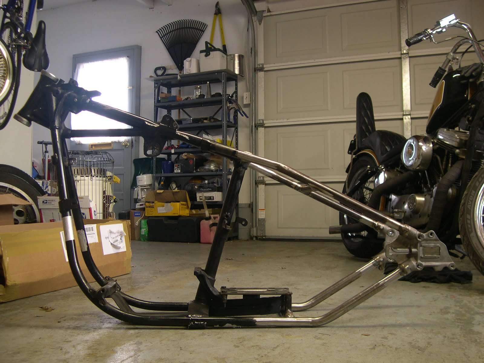 Two Wheeled Motion Hardtail Shovelhead Frame by Irish Rich