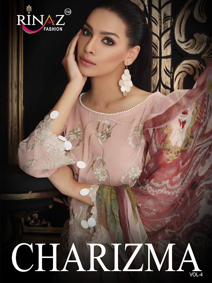 Rinaz Fashion Charizma Vol 4 Pakistani Suits  Wholesaler