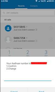 Aadhaar Card number