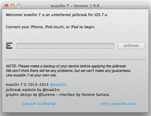 Evasi0n7 1.0.6 Untetherd Jailbreak Released To Jailbreak iOS 7.0.6