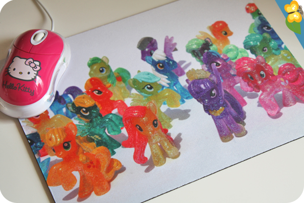 Photographie My Little Pony imprimée sur un tapis de souris - Prentu.fr