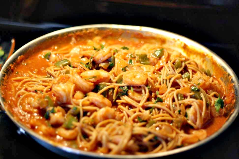 This South Korean's Got Seoul Spicy Shrimp Spaghetti