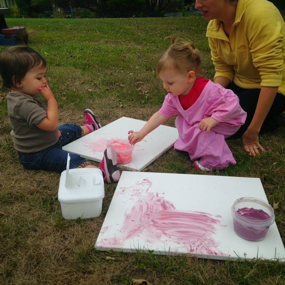 Designing a Life She Loves We Painted Baby Safe Finger Paint