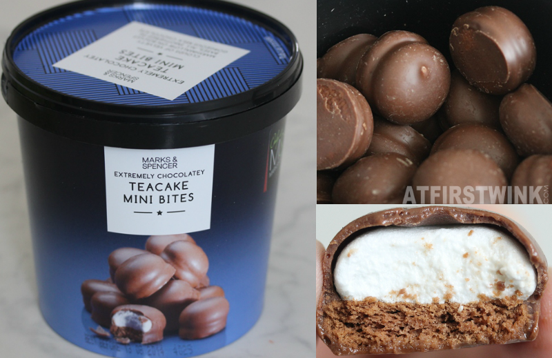 Marks & Spencer chocolate bites in bins