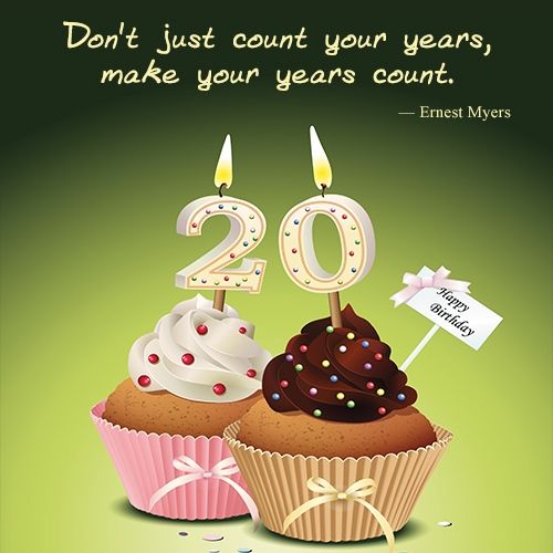 Birthday Wishes for 20 Years Old