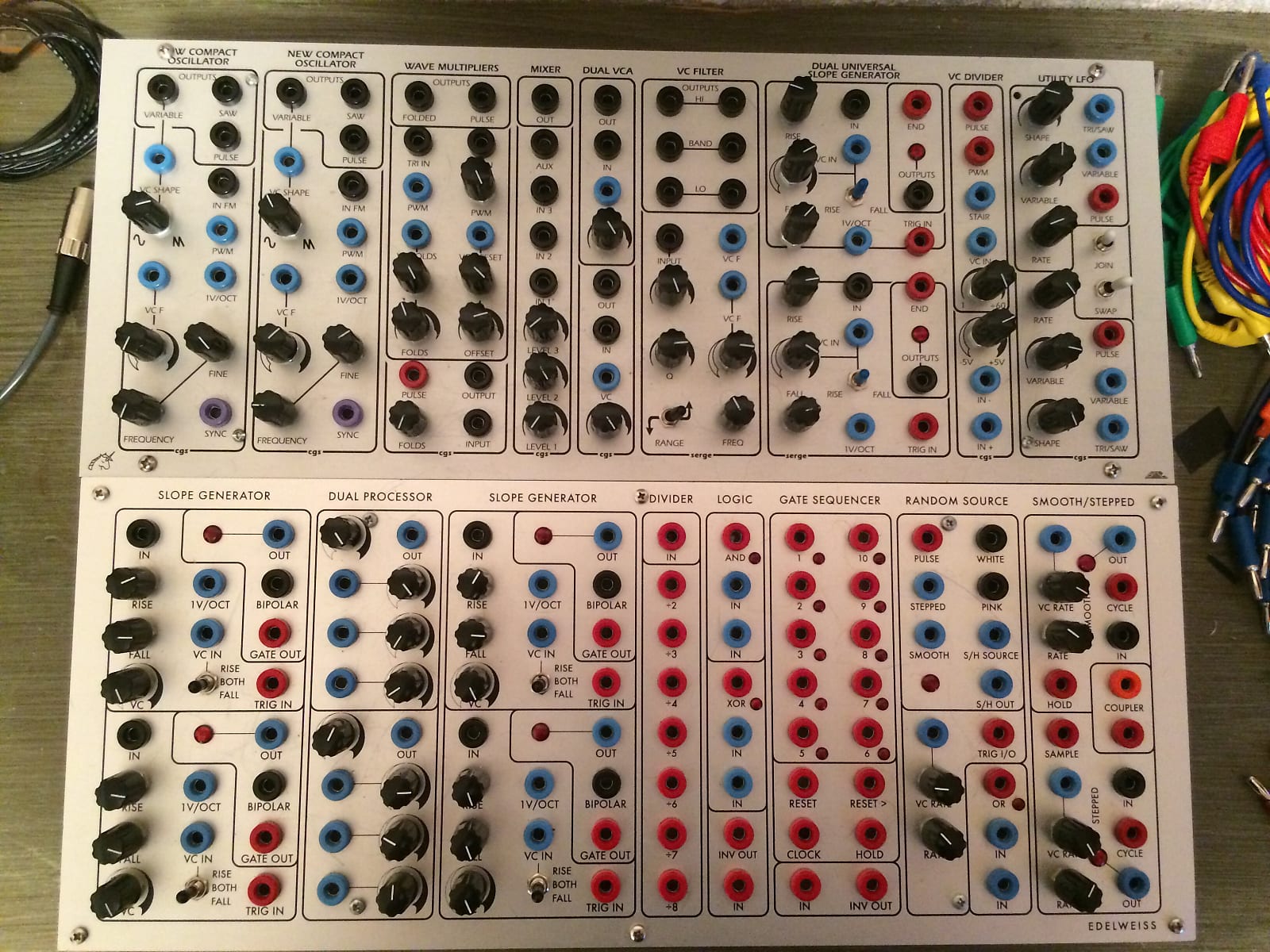 MATRIXSYNTH: Serge CGS BOG / Random*Source Edelweiss