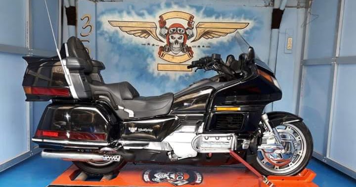Honda Goldwing 1990 вид за рулем