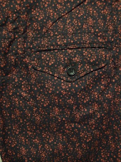 Engineered Garments "Ghurka Short in Grey Paisley Print & Red/Black Small Floral"