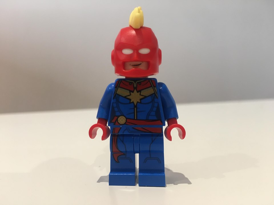 Brick Built Blogs: Lego Marvel Superheroes Captain Marvel Minifigure Review