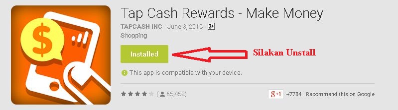 Tap Cash Rewards CARA MUDAH DAN GRATIS DAPAT UANG DARI