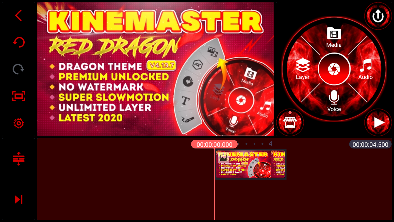 Kinemaster The Red Dragon Mod Apk V4 13 7 Latest Updated 2020