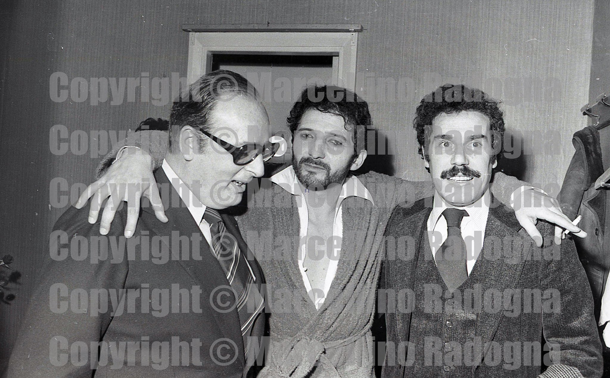 Marcellino Radogna Fotonotizie per la stampa Mauro Bolognini con Bruno Cirino e Stefano Satta Marcellino Radogna Fotonotizie per la stampa Mauro Bolognini con Bruno Cirino e Stefano Satta