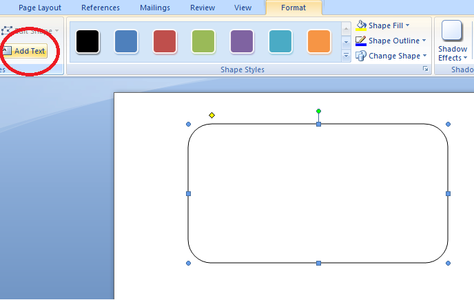  Shapes  Untuk Membuat Kotak  Lingkaran Panah di ms Word 