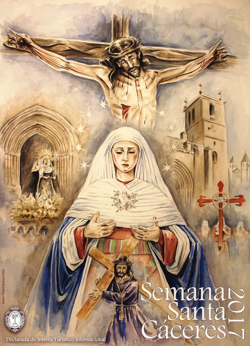 Cartel oficial Semana Santa Cáceres 2017
