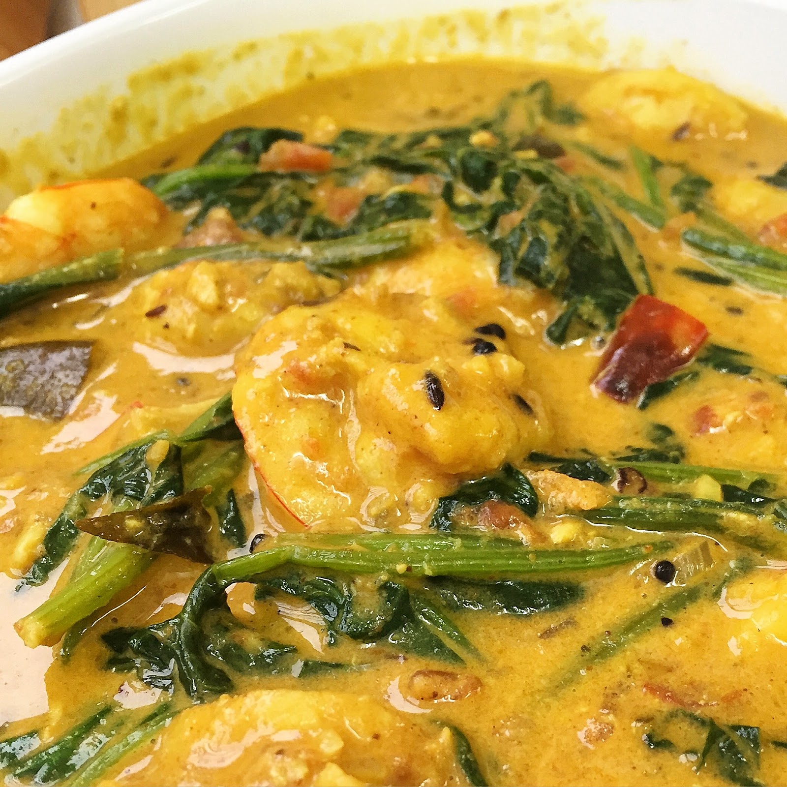 pepsakoy: Prawn and Spinach Coconut Curry
