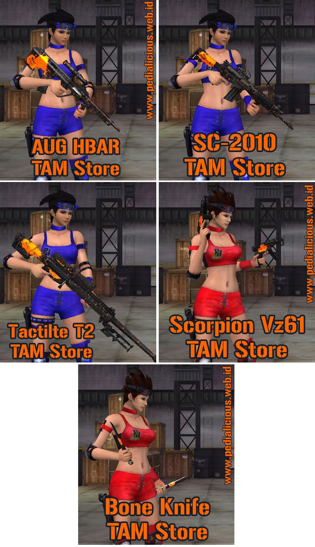 Preview Senjata Rules Seri TAM Store Point Blank Zepetto Indonesia