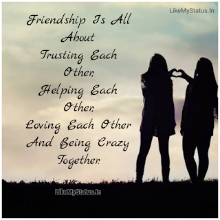 Friendship Is All About Trusting Each Other