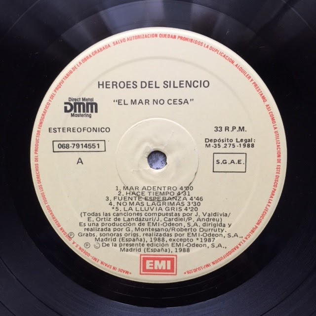 Heroes Del Silencio - El Mar No Cesa - Vinilo — Palacio de la Música