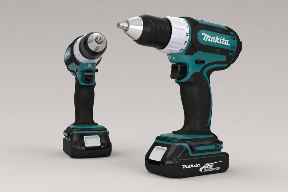 Makita cordless drill download with free 3D models