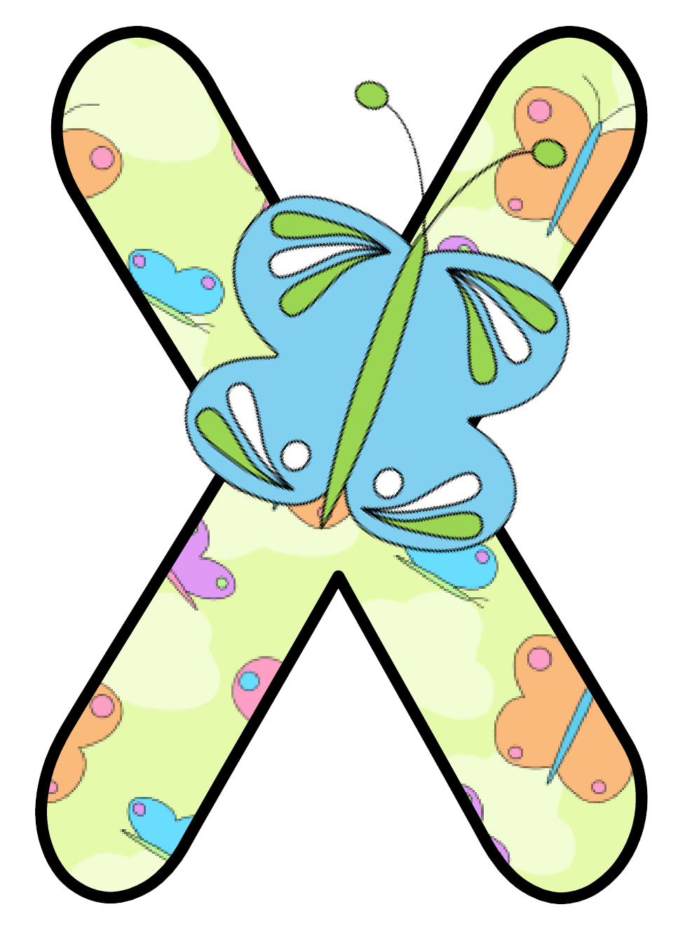 Abecedario con Mariposas. Alphabet with Butterflies. Oh my Alfabetos!