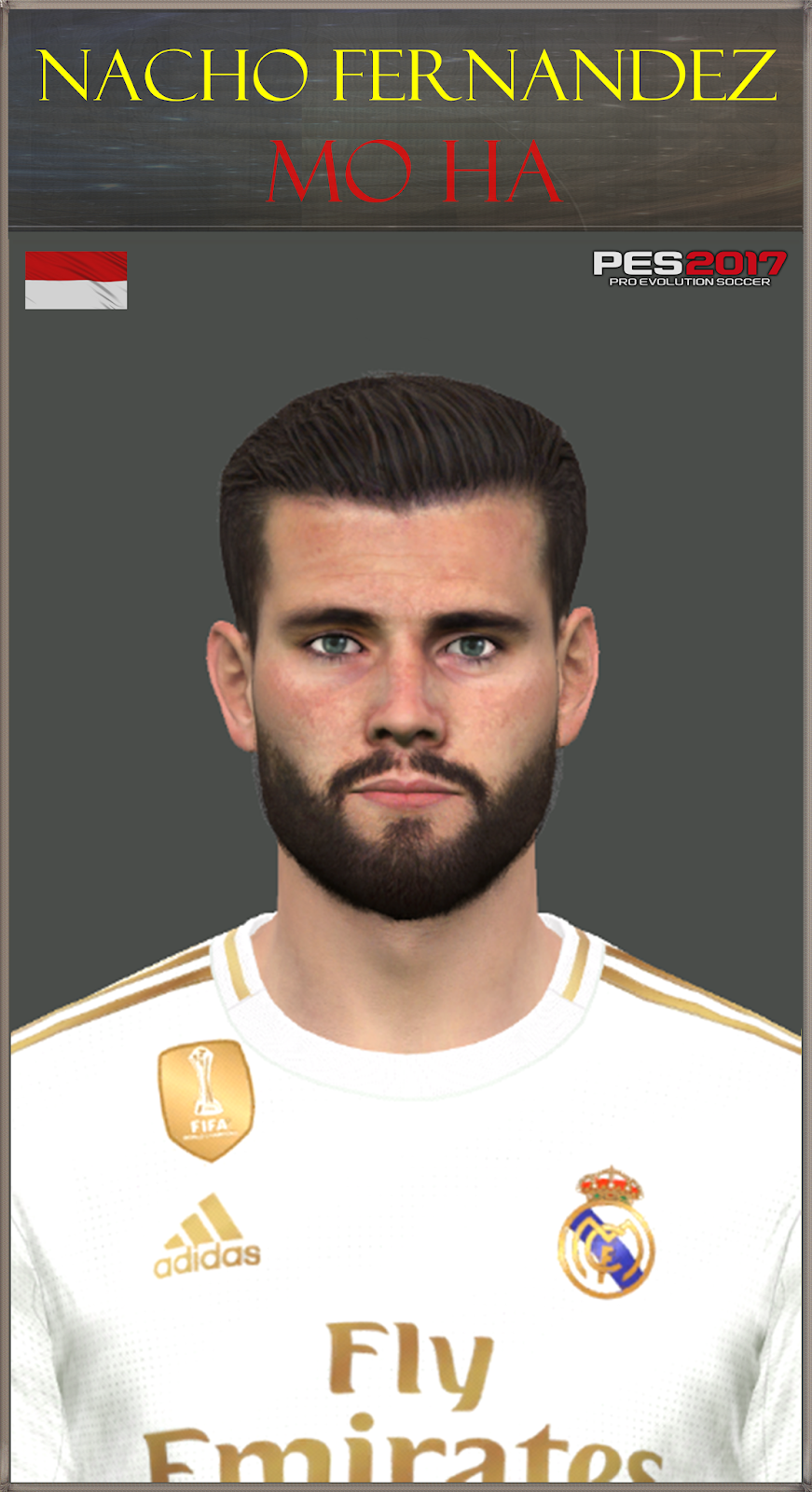 Pes 2017 Faces Nacho Fernandez By Mo Ha Soccerfandom Com Free Pes Patch And Fifa Updates