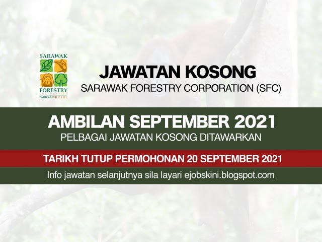 Jawatan Kosong Sarawak Forestry Corporation (SFC) September 2021