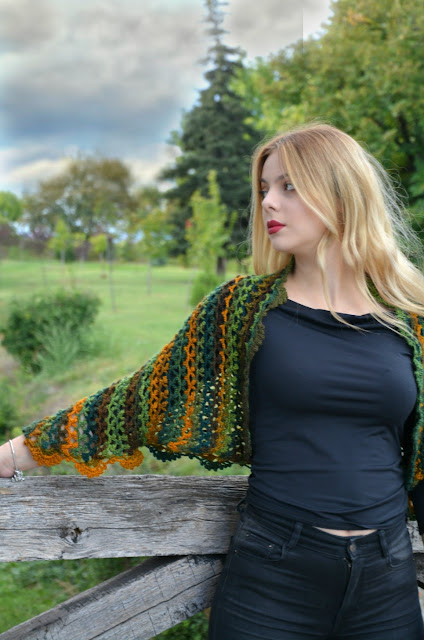 Crochet Foliage Shrug - pattern release