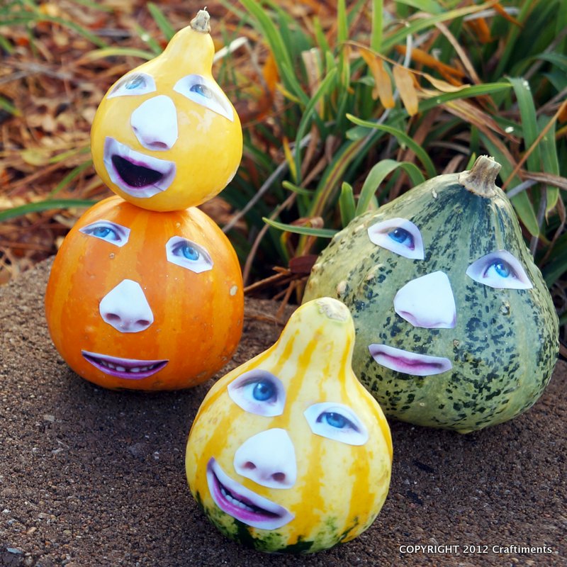 Craftiments:  Look Mom, I'm a Gourd!  Kids' Decoupage Craft