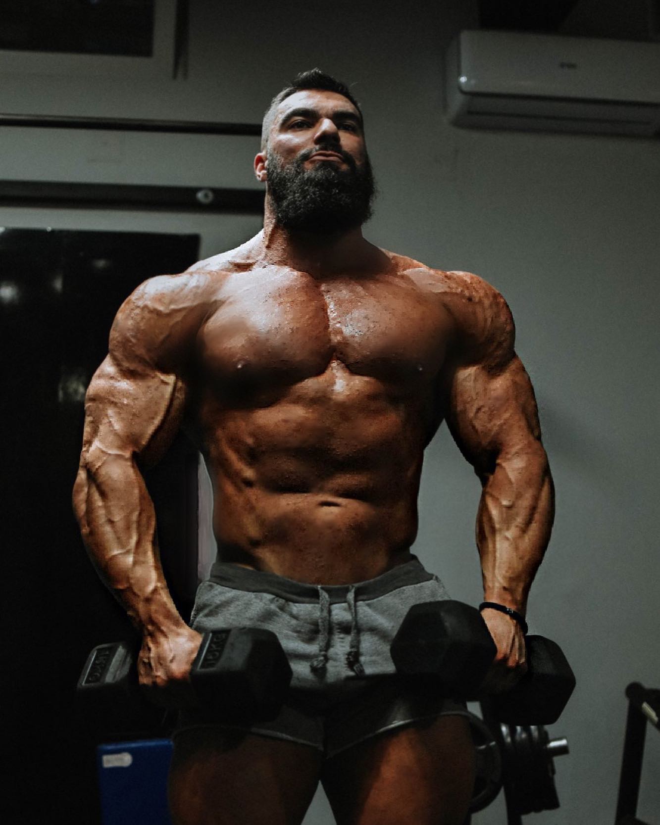Muscle Lover Serbian powerlifter and bodybuilder Sasa Lampas