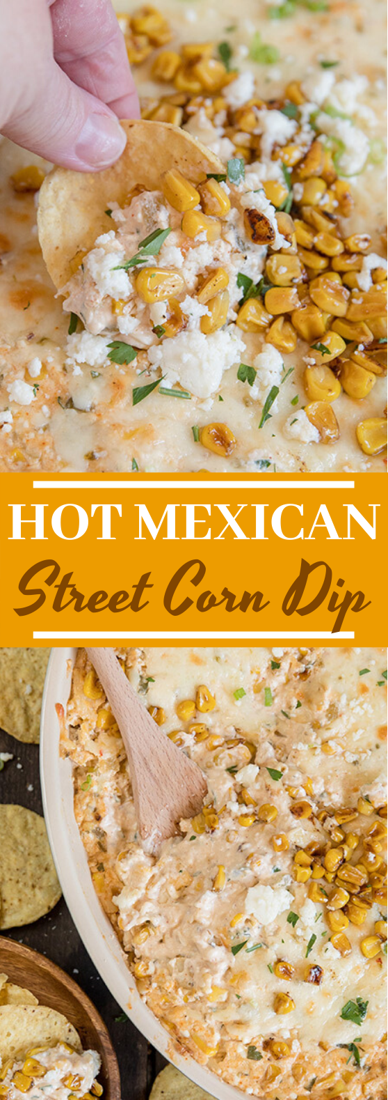 Hot Mexican Corn Dip #appetizers #recipes #partyfood #gameday #easy