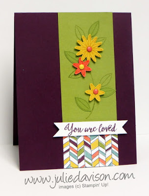 Stampin' Up! Occasions Catalog Sneak Peek: Grateful Bunch stamp set #stampinup plus Pocket Sketch Challenge www.juliedavison.com