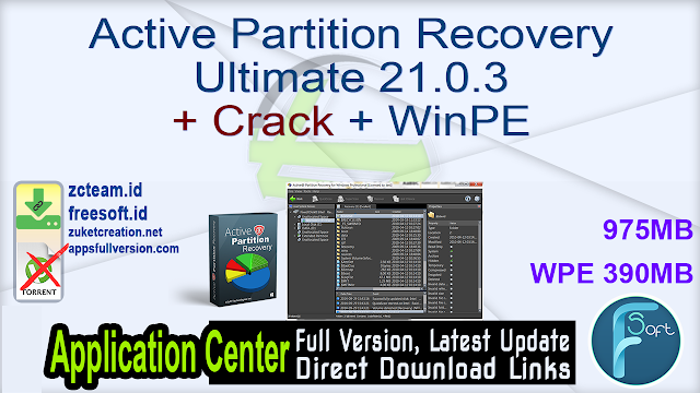 Active Partition Recovery Ultimate 21.0.3 + Crack + WinPE_ ZcTeam.id